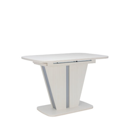 Стол раздвижной Бари, Бодега белый/серый 