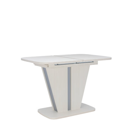 Стол раздвижной Бари, Бодега белый/серый 