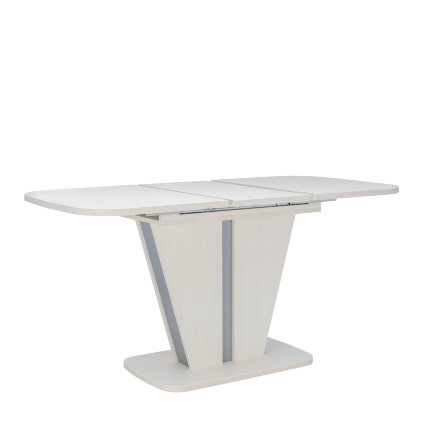Стол раздвижной Бари, Бодега белый/серый 
