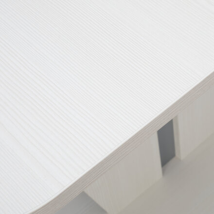 Стол раздвижной Бари, Бодега белый/серый 