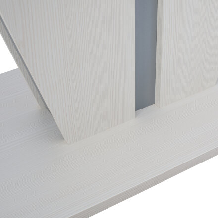 Стол раздвижной Бари, Бодега белый/серый 