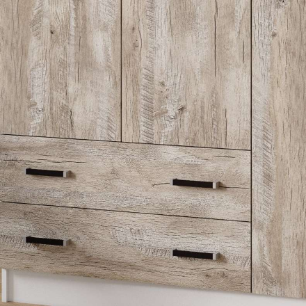 Шкаф 3-х дверный 1200 Лагуна, Белый/ Дуб Юкон 