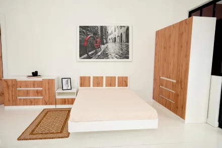 Модульная спальня Парус, белый/вотан 2 