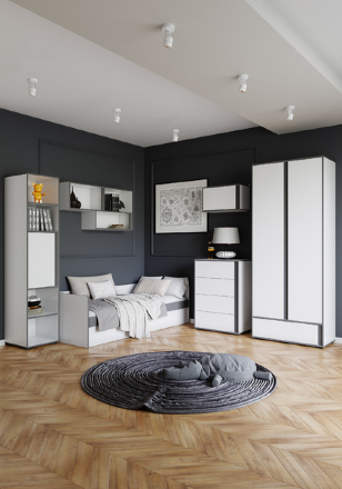 Кровать Асцелла 0,9 с подъемным механизмом 