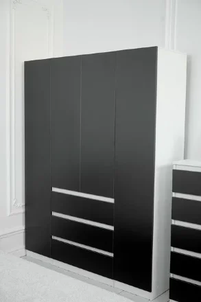 Модульная спальня Парус, белый/Графит 3 