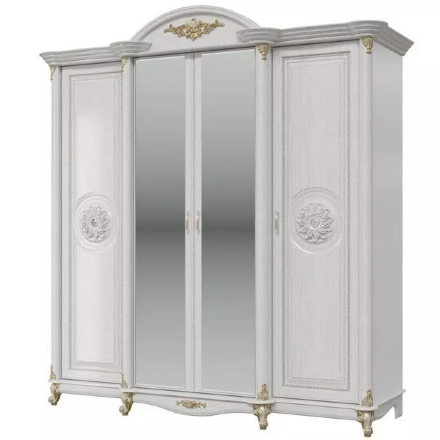 Шкаф 4-х дверный Да Винчи, Белый 