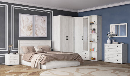 Кровать СКР-1 София, Дуб крафт белый  