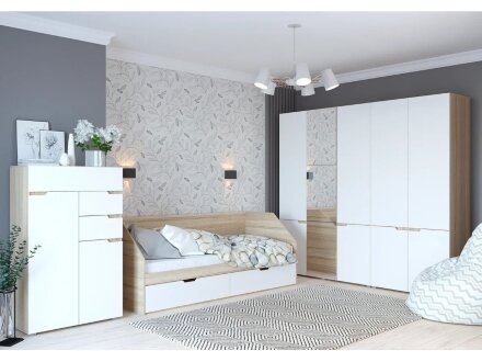 Шкаф 3х створчатый Анталия, белый 