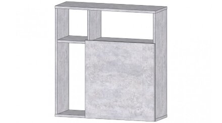  Секция навесная Даллас, Цемент светлый 