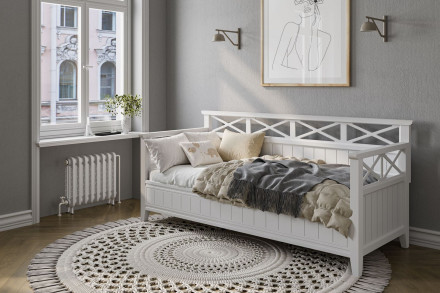 Кровать Амелия, белый античный 