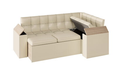 Кухонный уголок со спальным местом Остин, исп.2, беж 