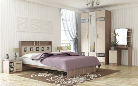 Шкаф 2-х створчатый Коста-Рика, ясень шимо 