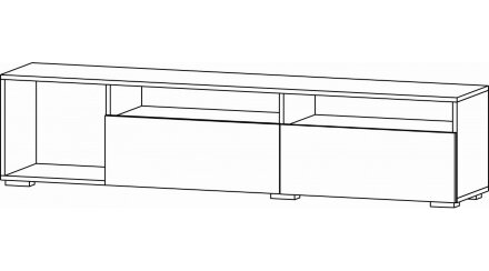 Тумба ТВ-03 Даллас, Цемент светлый 