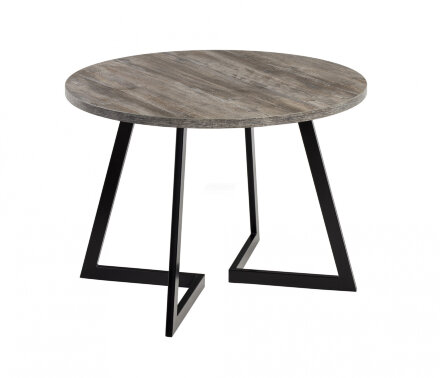 Стол раздвижной круглый Рим 1050 опора черная 