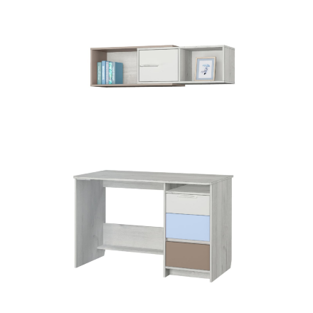 Стол письменный Зефир, голубой 