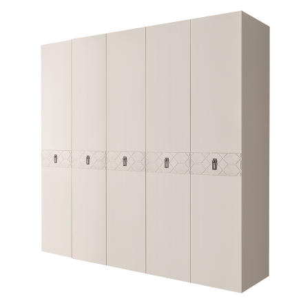 Шкаф 5 дверей БМШ2/5 (без зеркал) Bogemia Farfalle 