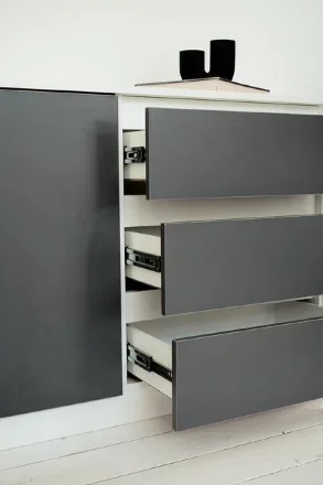 Комод 1200 Парус, белый/Графит 